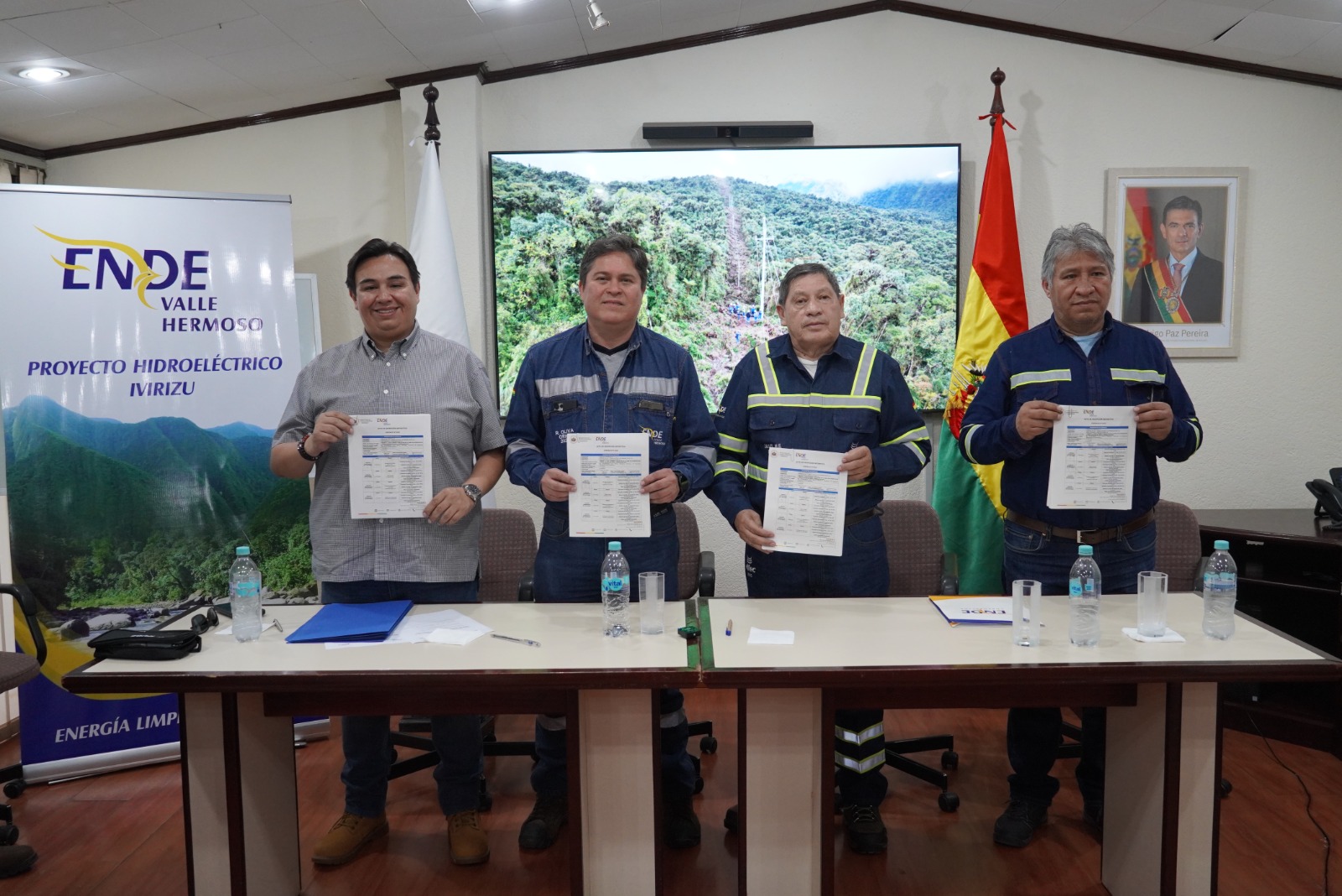 Filiales de ENDE firman acta de Recepción Definitiva de la línea de alime