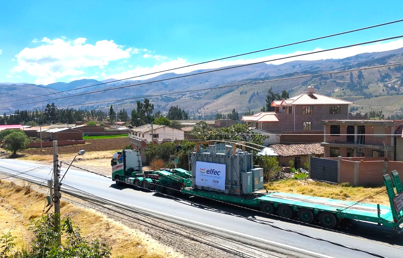 Llega a Santiváñez el segundo transformador que reforzará el suministro 