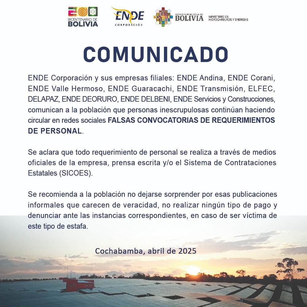 COMUNICADO